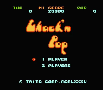 Chack'n Pop (Japan) screen shot title